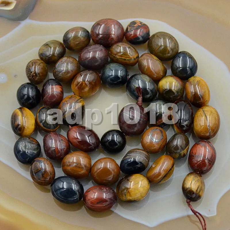 Natural Gemstone Freeform Potato 6x8-10x12mm Loose Beads on a 15.5" Strand