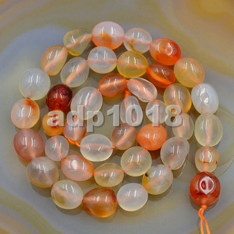 Natural Gemstone Freeform Potato 6x8-10x12mm Loose Beads on a 15.5" Strand