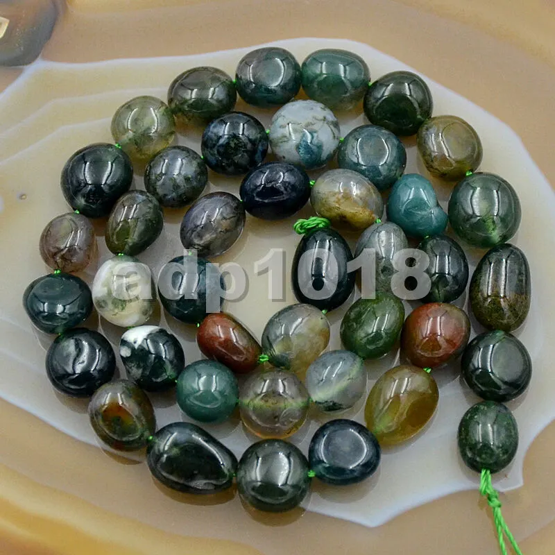 Natural Gemstone Freeform Potato 6x8-10x12mm Loose Beads on a 15.5" Strand