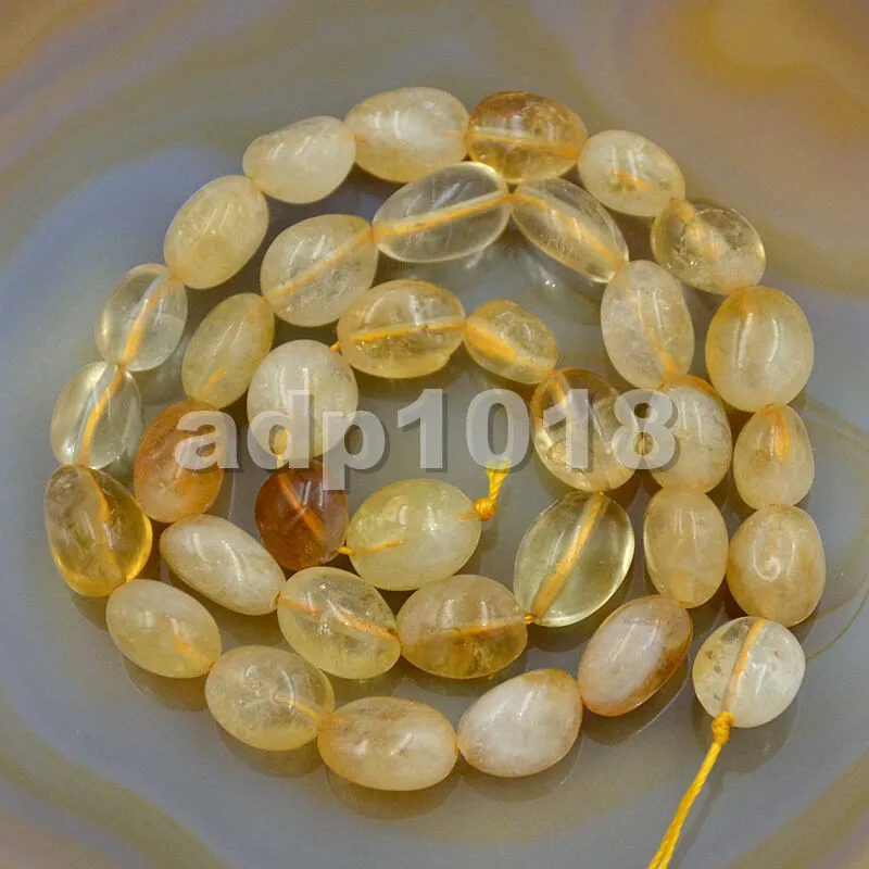 Natural Gemstone Freeform Potato 6x8-10x12mm Loose Beads on a 15.5" Strand