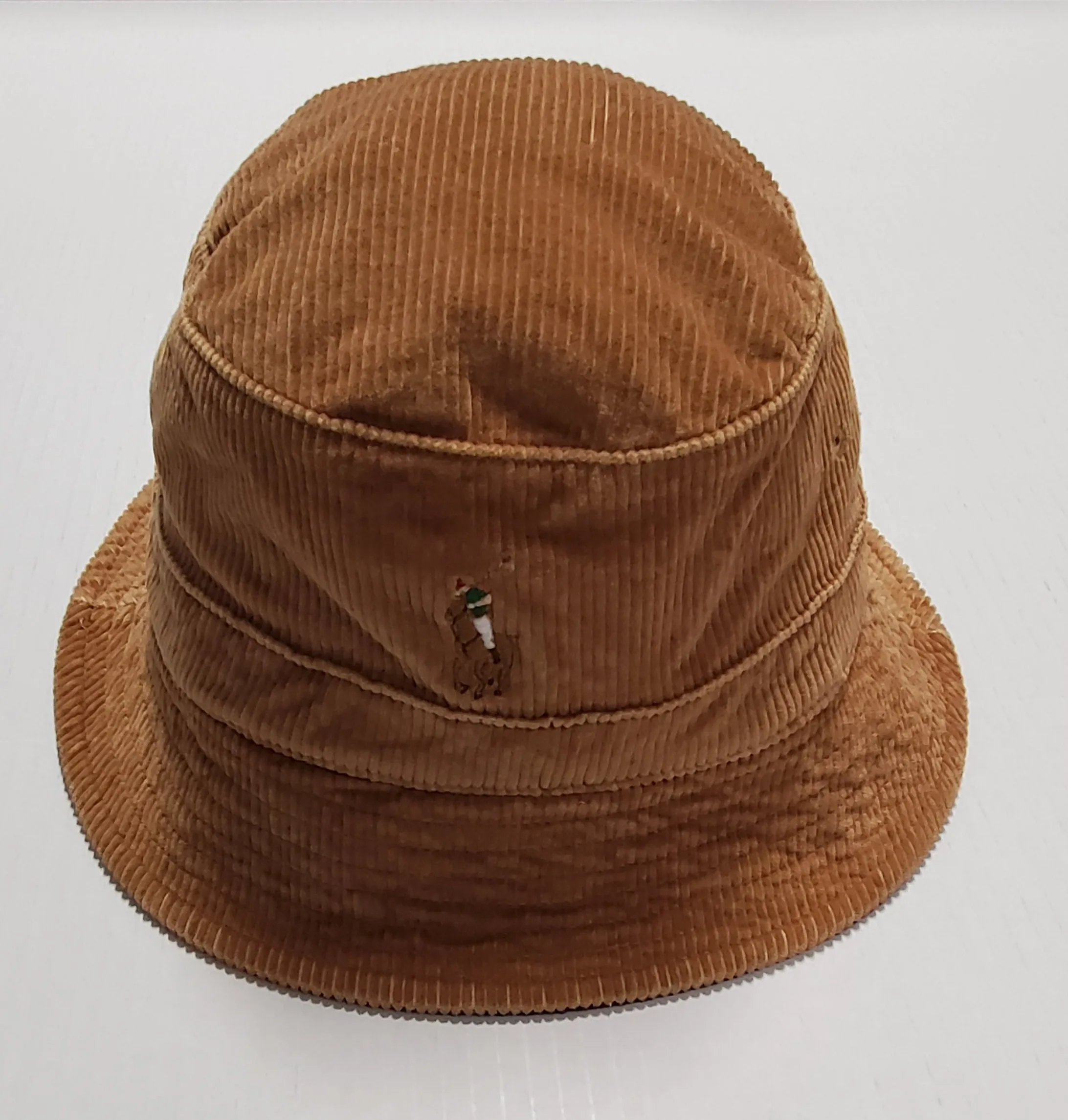 Nwt Polo Ralph Lauren Beige Corduroy Bucket Hat