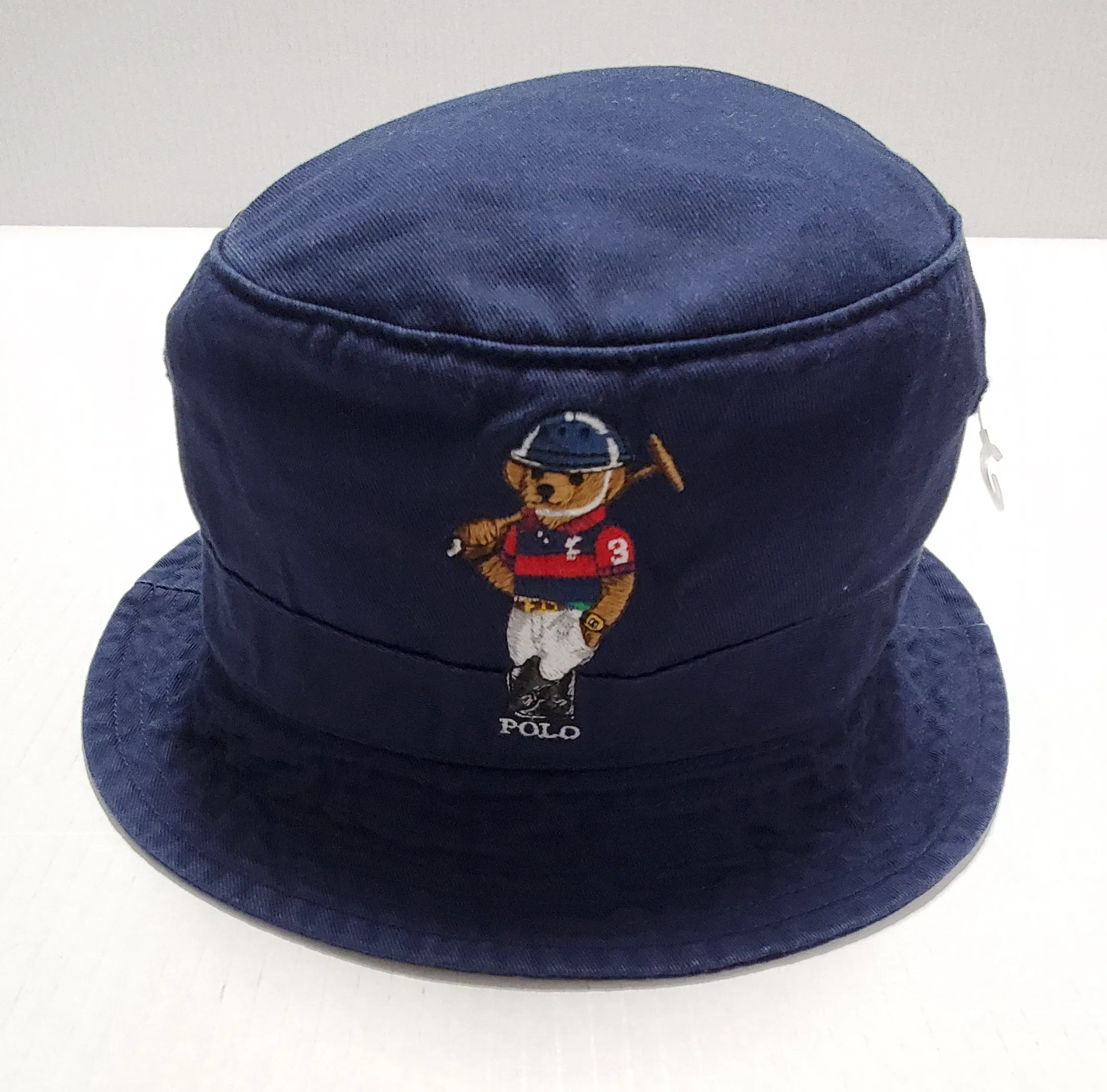 Nwt Polo Ralph Lauren Navy Golf Stick Teddy Bear Bucket Hat