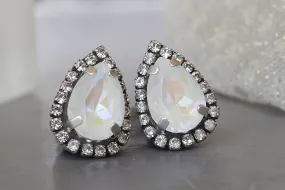 OPAL STUD EARRINGS