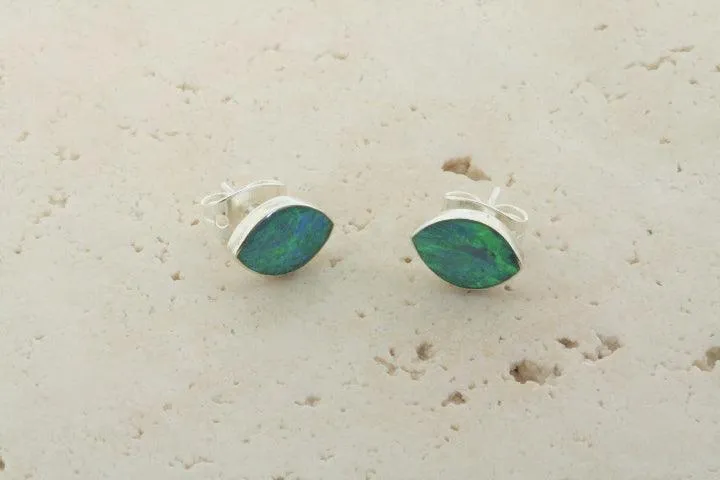 opal stud - seed - green lime