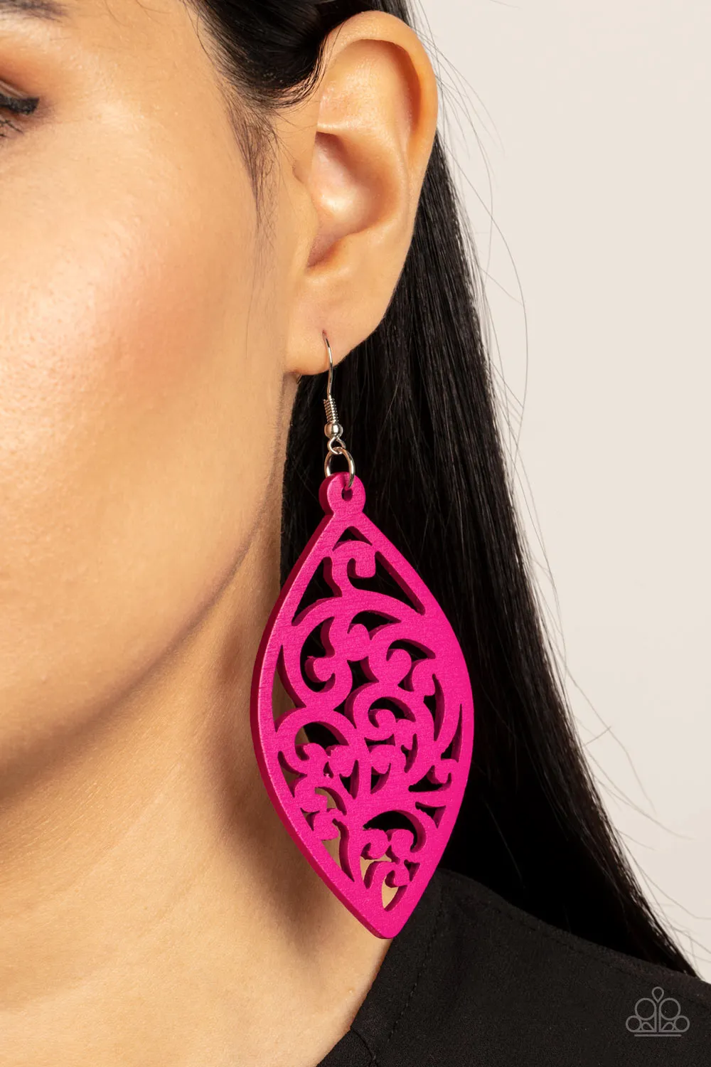 Open Door Jewelry - Coral Garden - Pink Earrings - Paparazzi Accessories