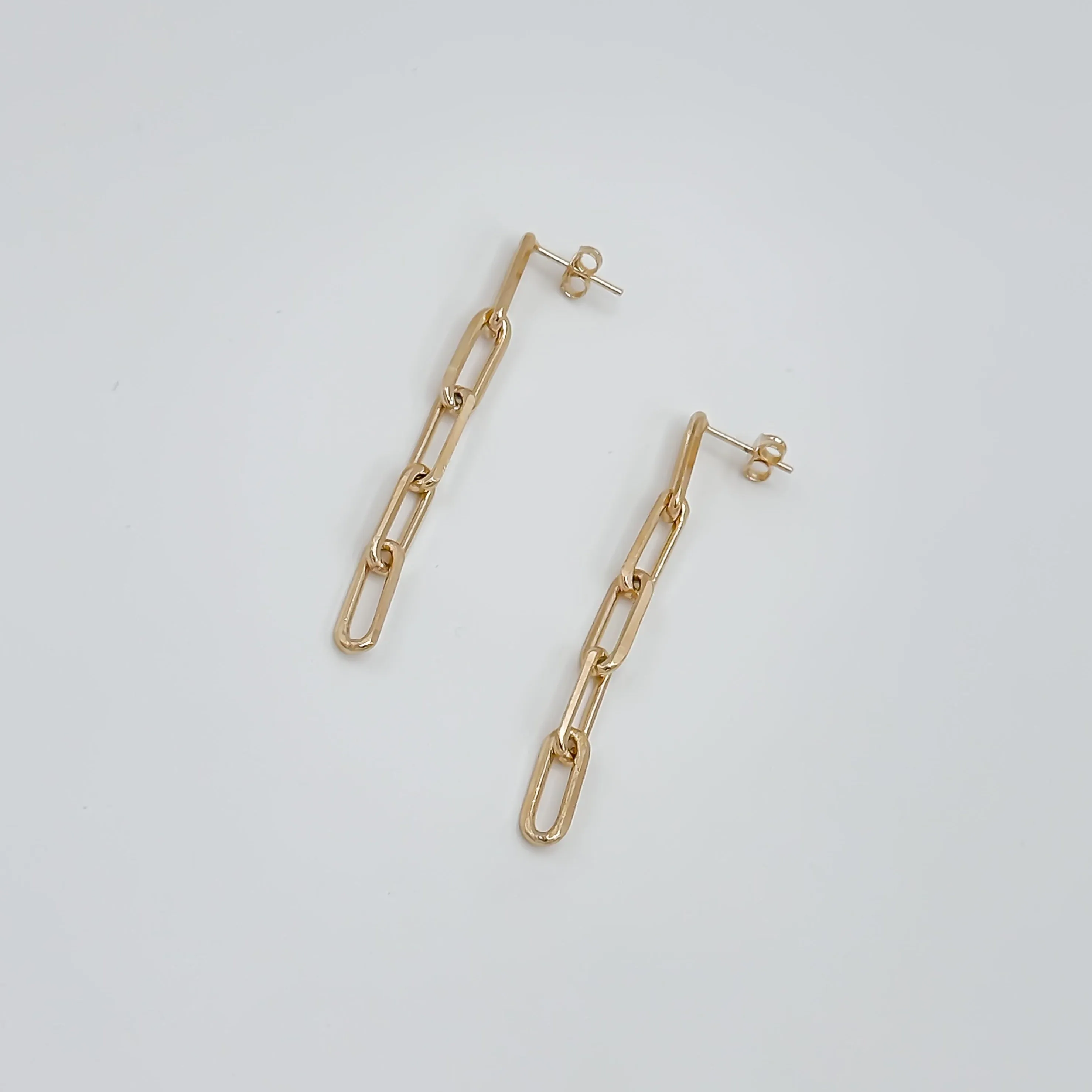 Palmer Paperclip Chain Stud Earring