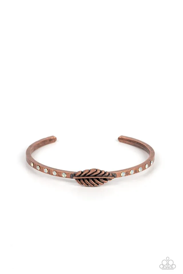 Paparazzi Bracelet ~ Free-Spirited Shimmer - Copper