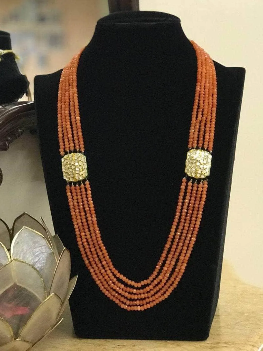 Patchi Kundan Long Beaded Necklace