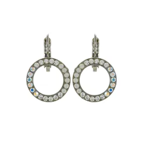 Petite Open Circle Leverback Earrings in "On a Clear Day" *Custom*