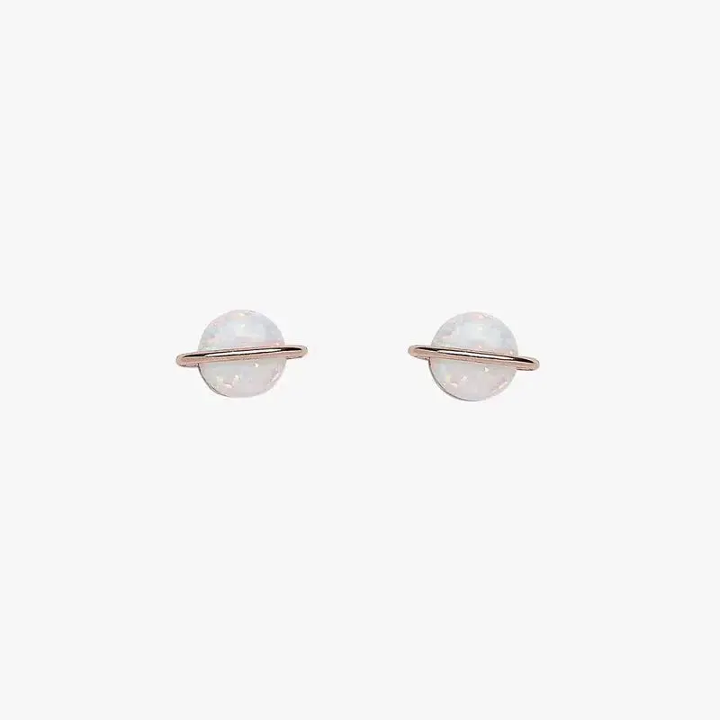 Pura Vida Opal Saturn Stud Earring