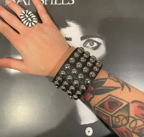 Quad Round Stud Wristband