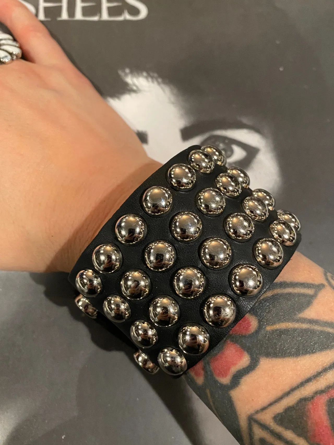 Quad Round Stud Wristband