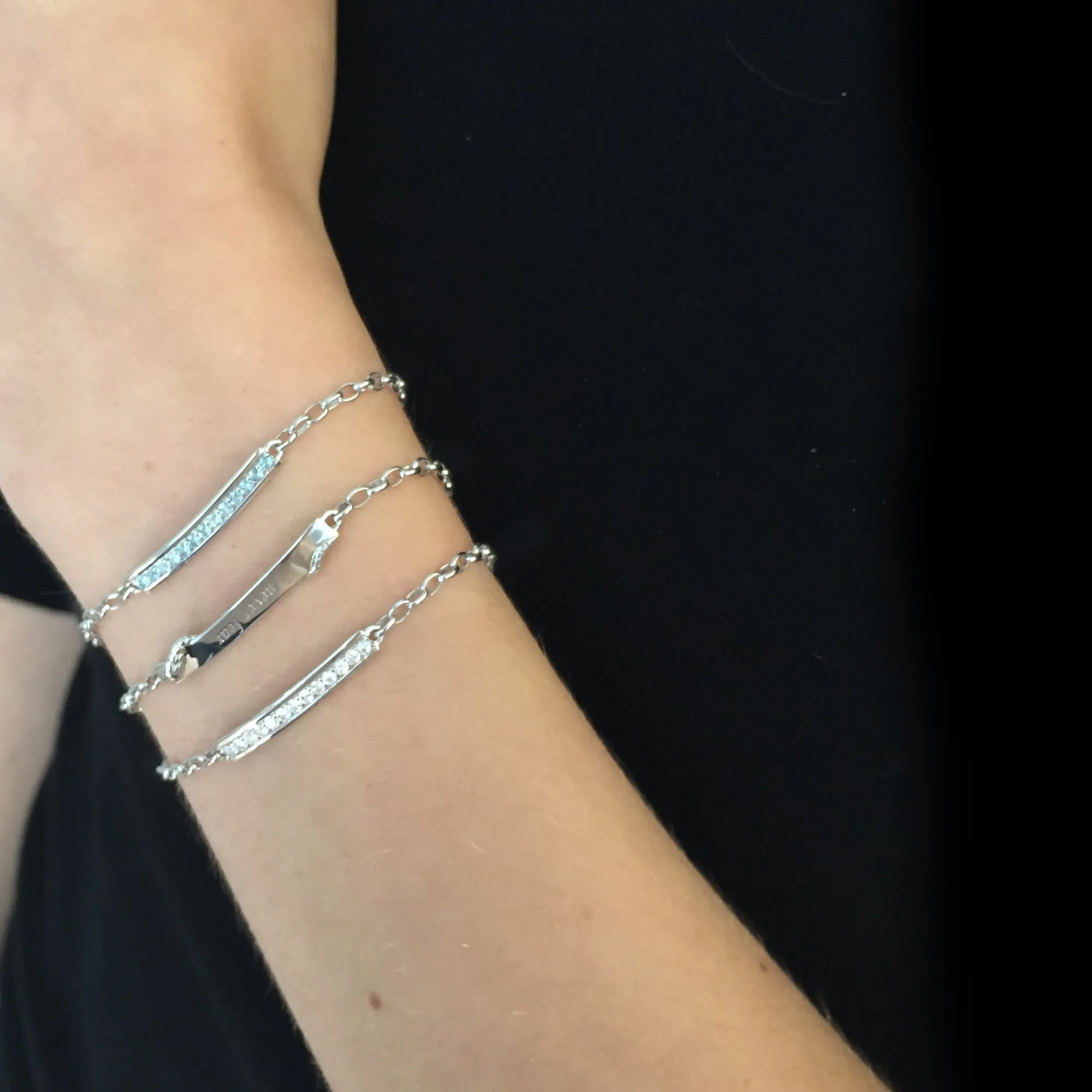 "I Love You More" Aquamarine Poesy Bracelet