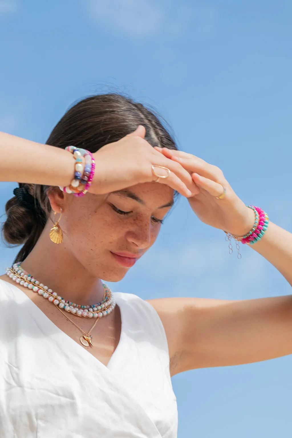 Rainbow Opal and Pearl Necklace - Makalani