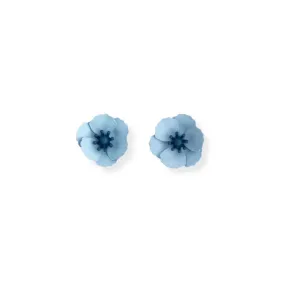 RO x Poppy Garden Earrings - Mid Blue