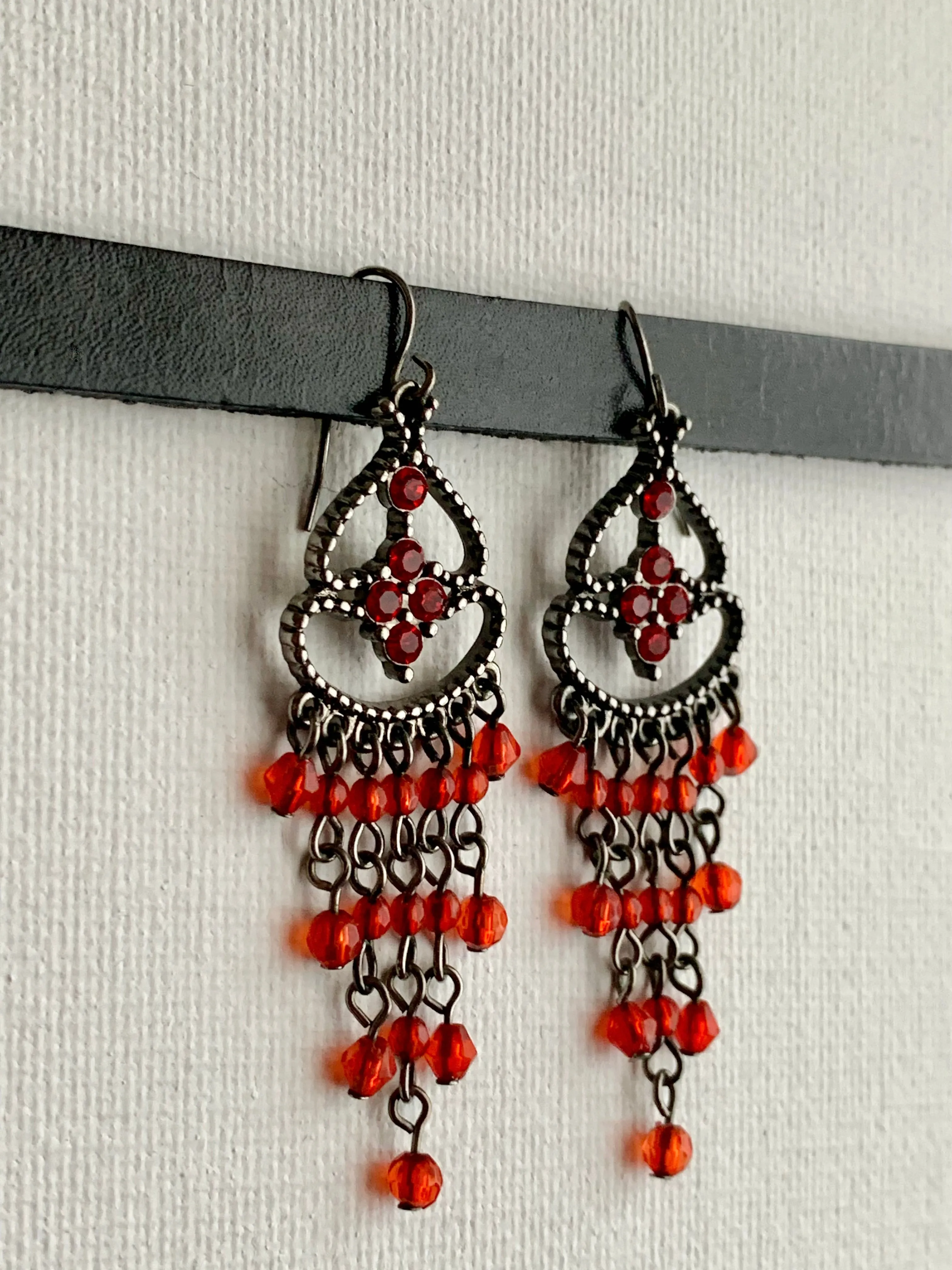 Rocio Handmade Beaded Chandelier Earrings