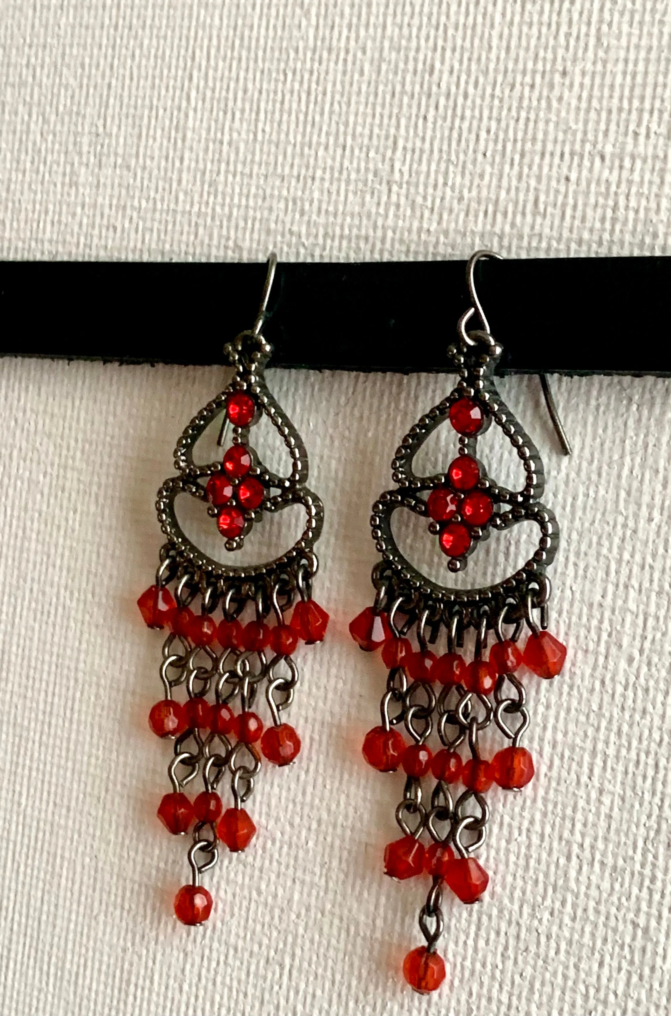 Rocio Handmade Beaded Chandelier Earrings