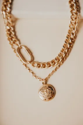 Royal Crest Layered Necklace