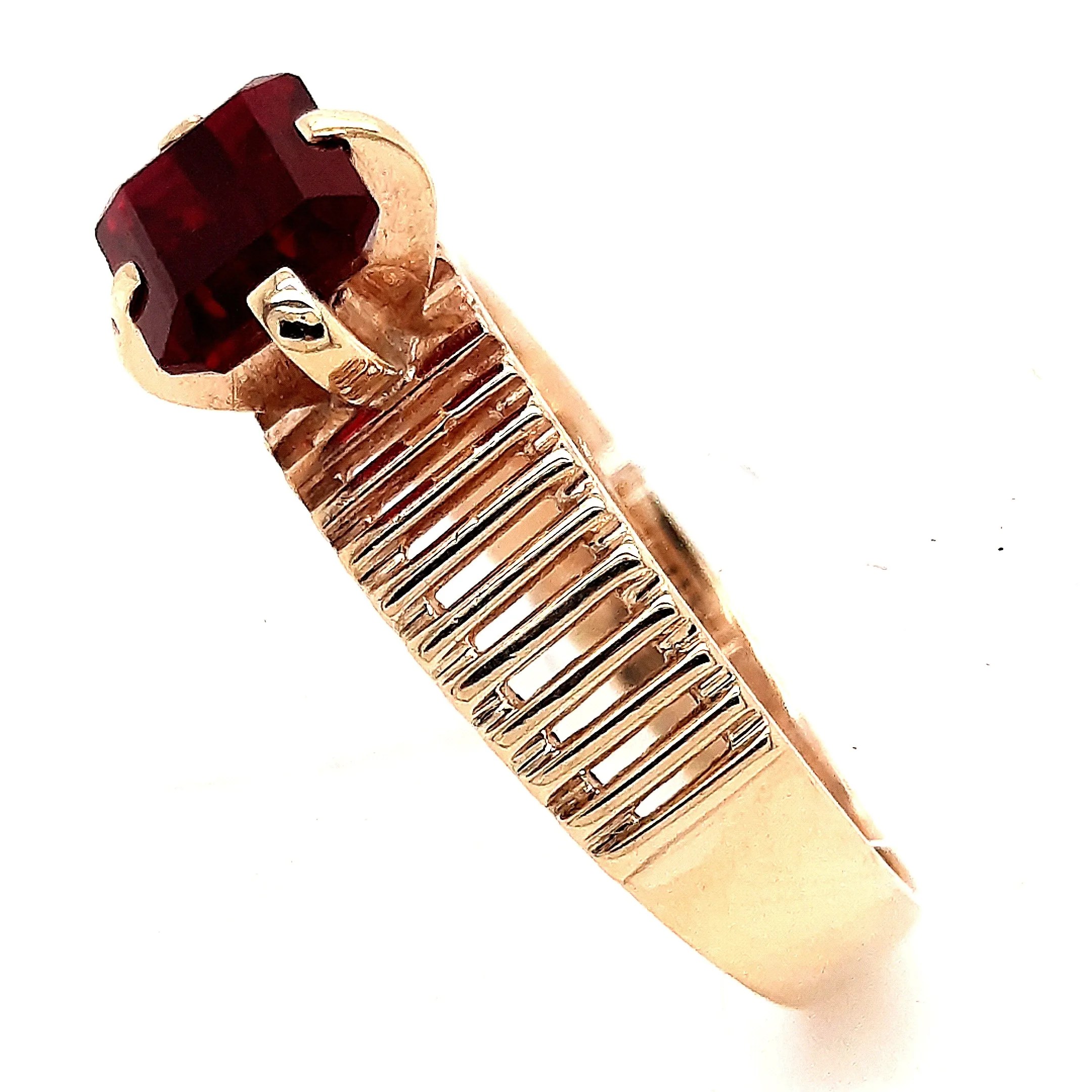 Ruby Yellow Gold Dress Ring