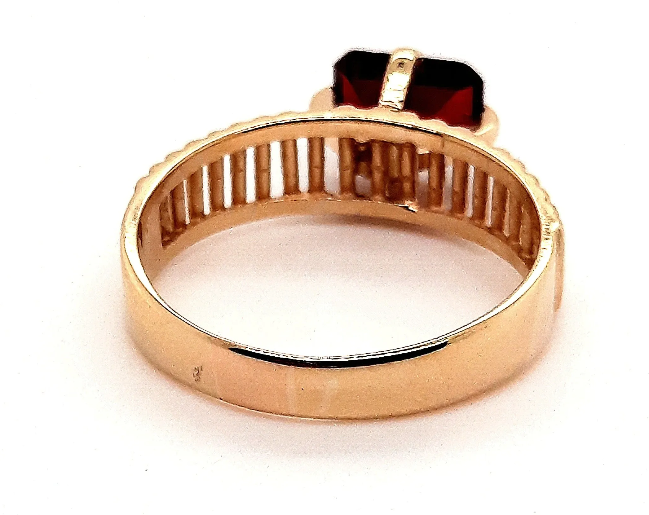 Ruby Yellow Gold Dress Ring