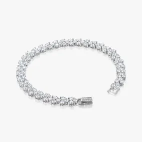 S925 Round Cut Heart Bracelet