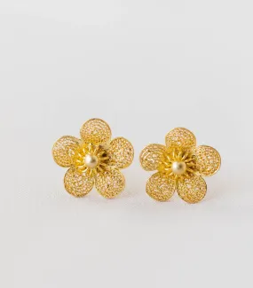 Sampaguita Filigree Stud Earrings