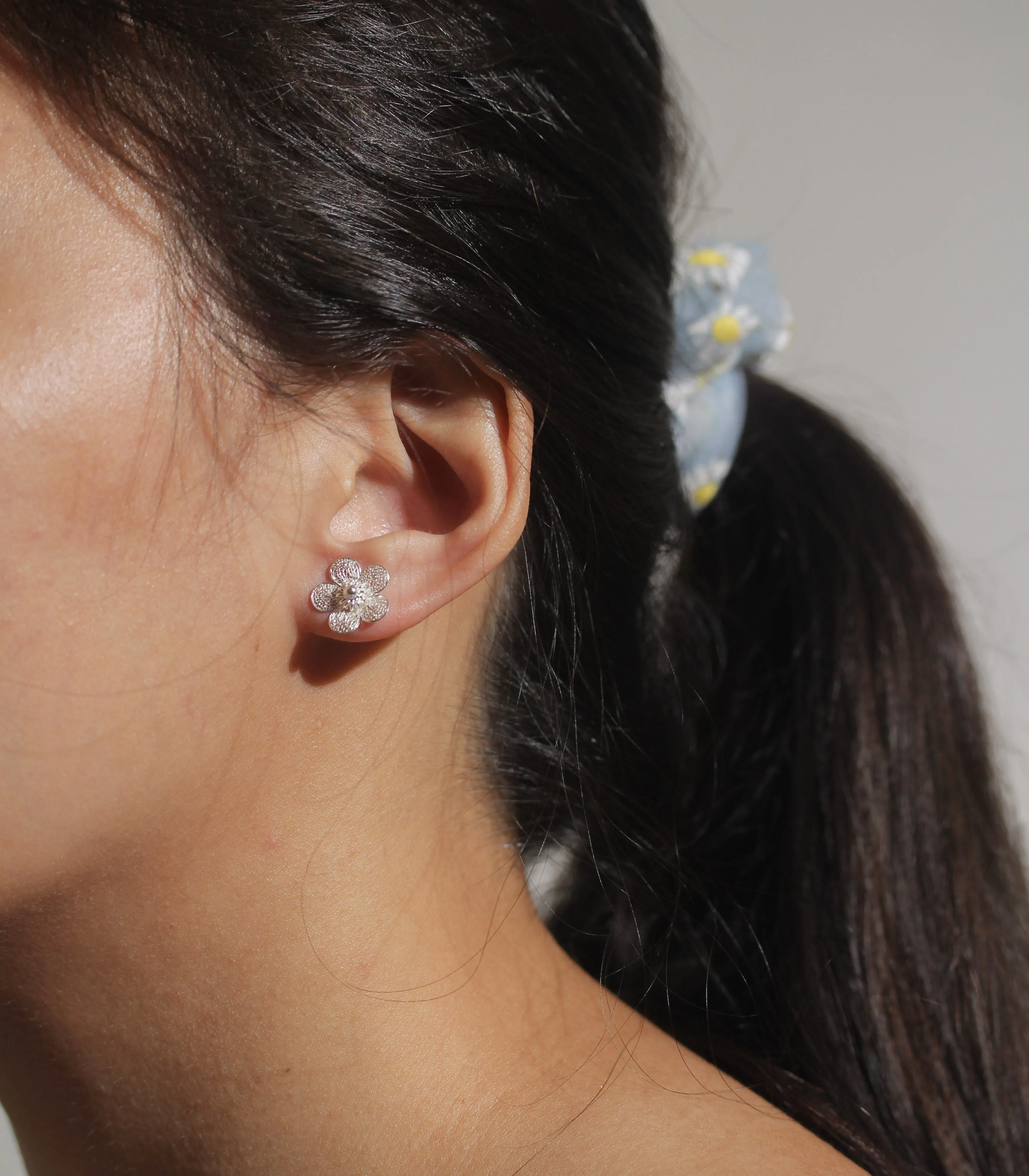 Sampaguita Filigree Stud Earrings