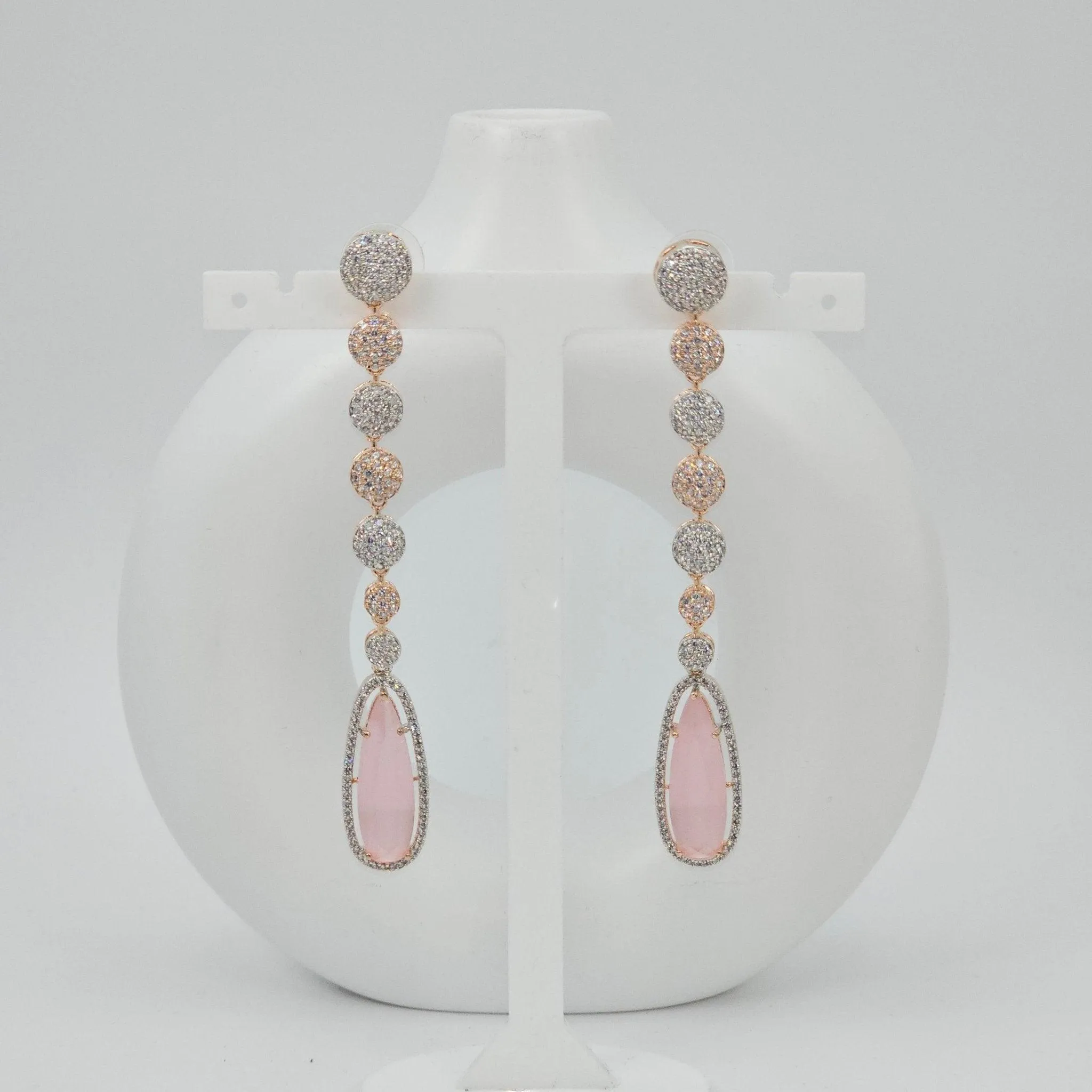 Shabana American Diamond long Earrings