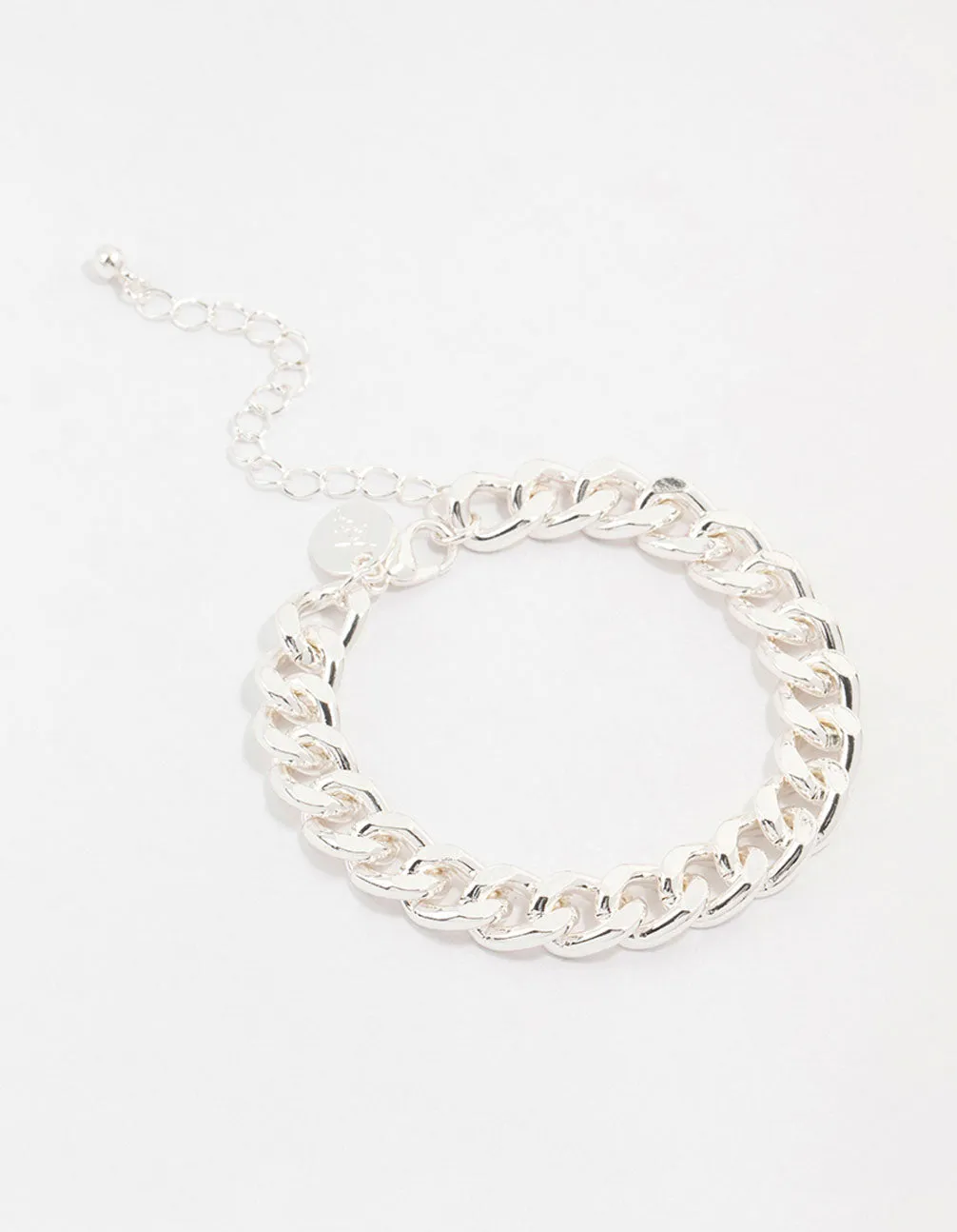 Silver Plated Link Chain Bracelet