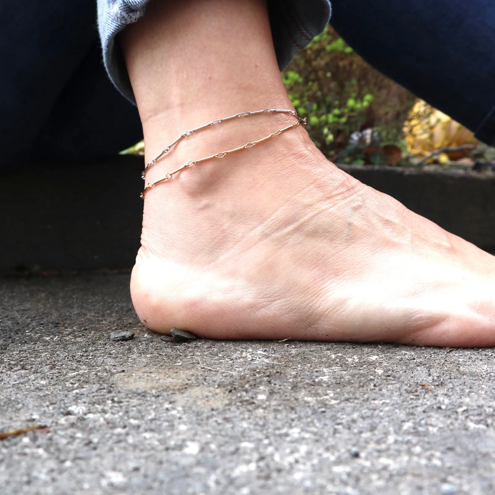 Slink Silver Anklet