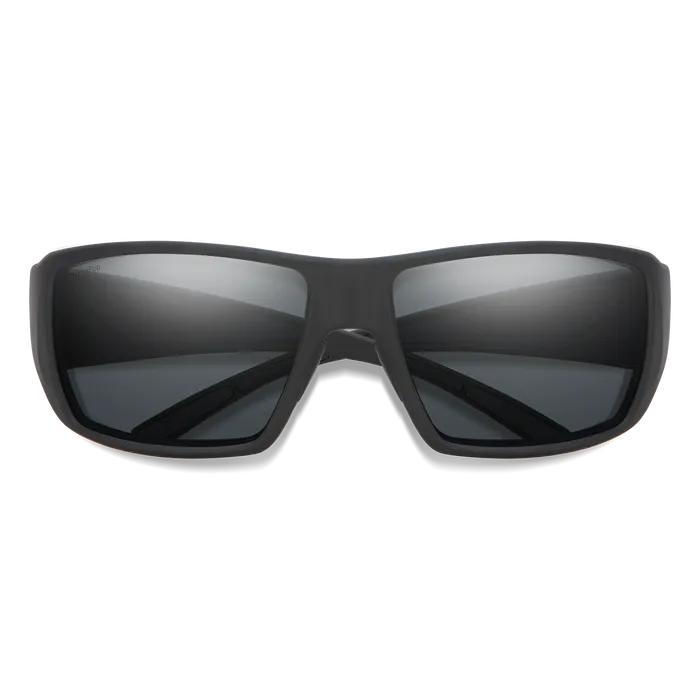 Smith Guide's Choice Matte Black Frame - ChromaPop Glass Polarized Gray Lens - Polarized Sunglasses