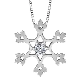 Snowflake Canadian Diamond Pendant