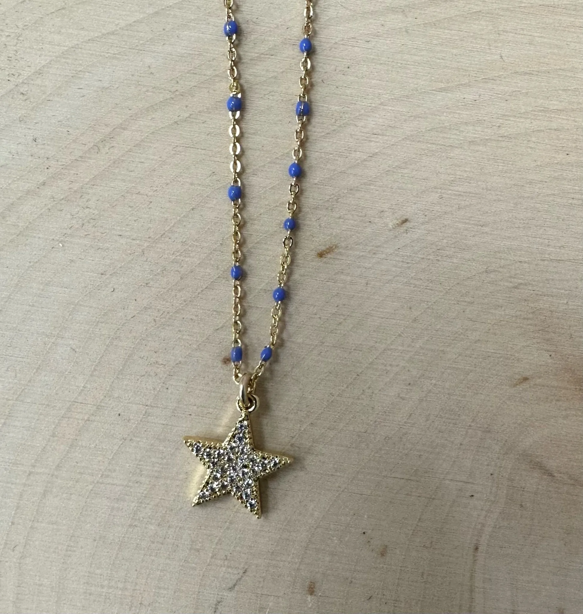 Star Enamel Necklace