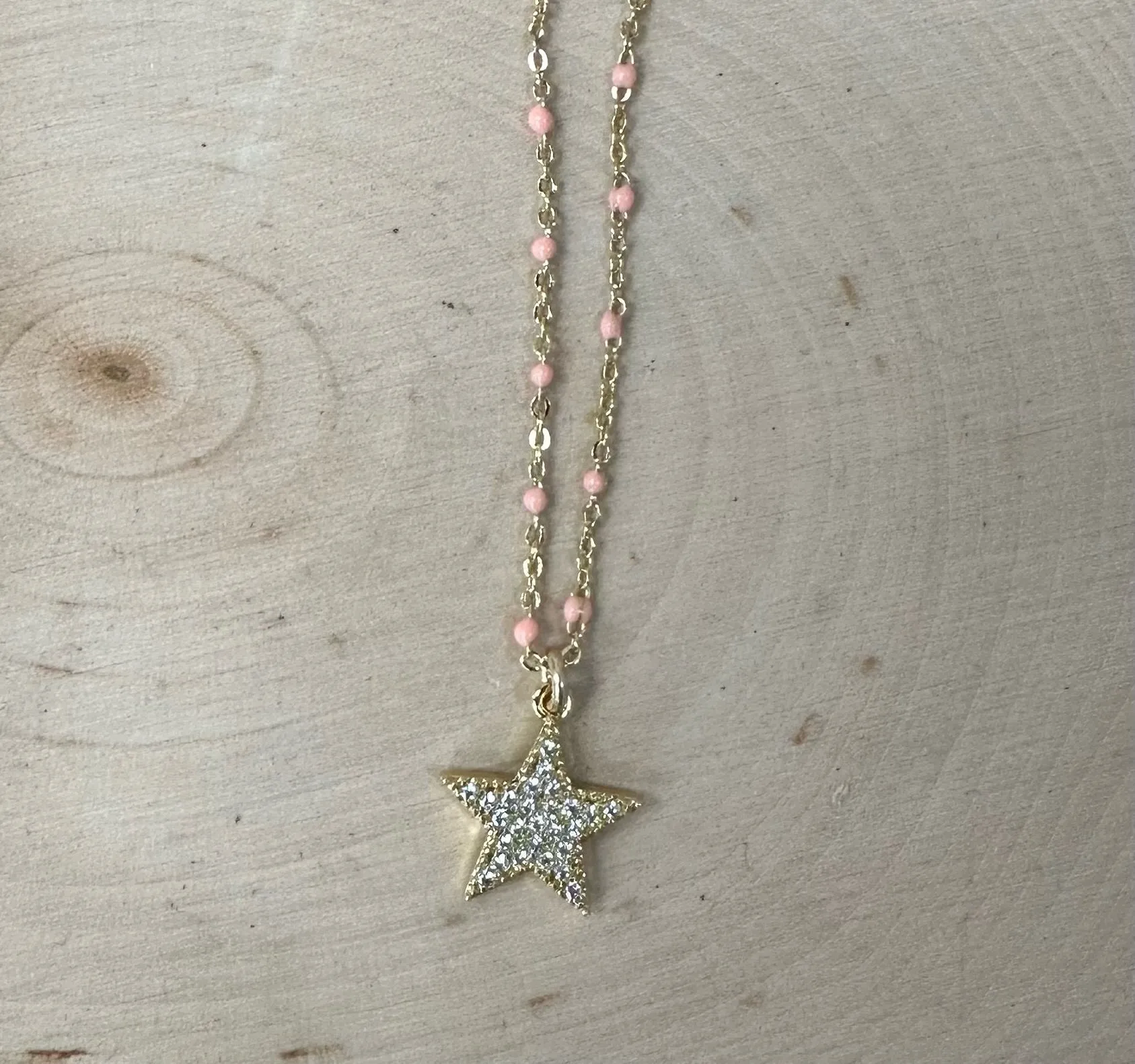 Star Enamel Necklace