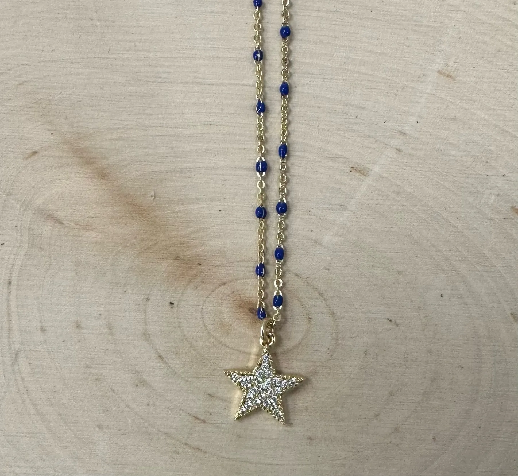 Star Enamel Necklace