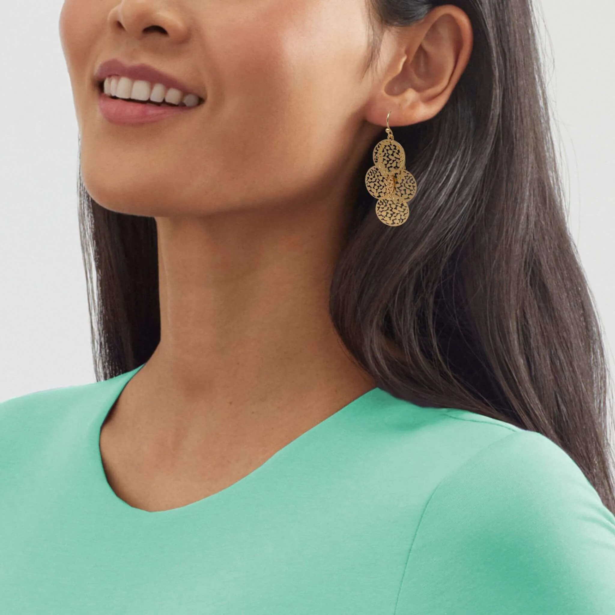 Statement Chandelier Earrings with Filigree Detail