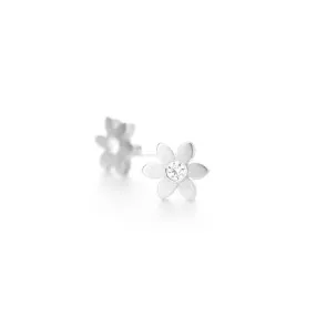 Sterling Silver Flower Stud Earrings