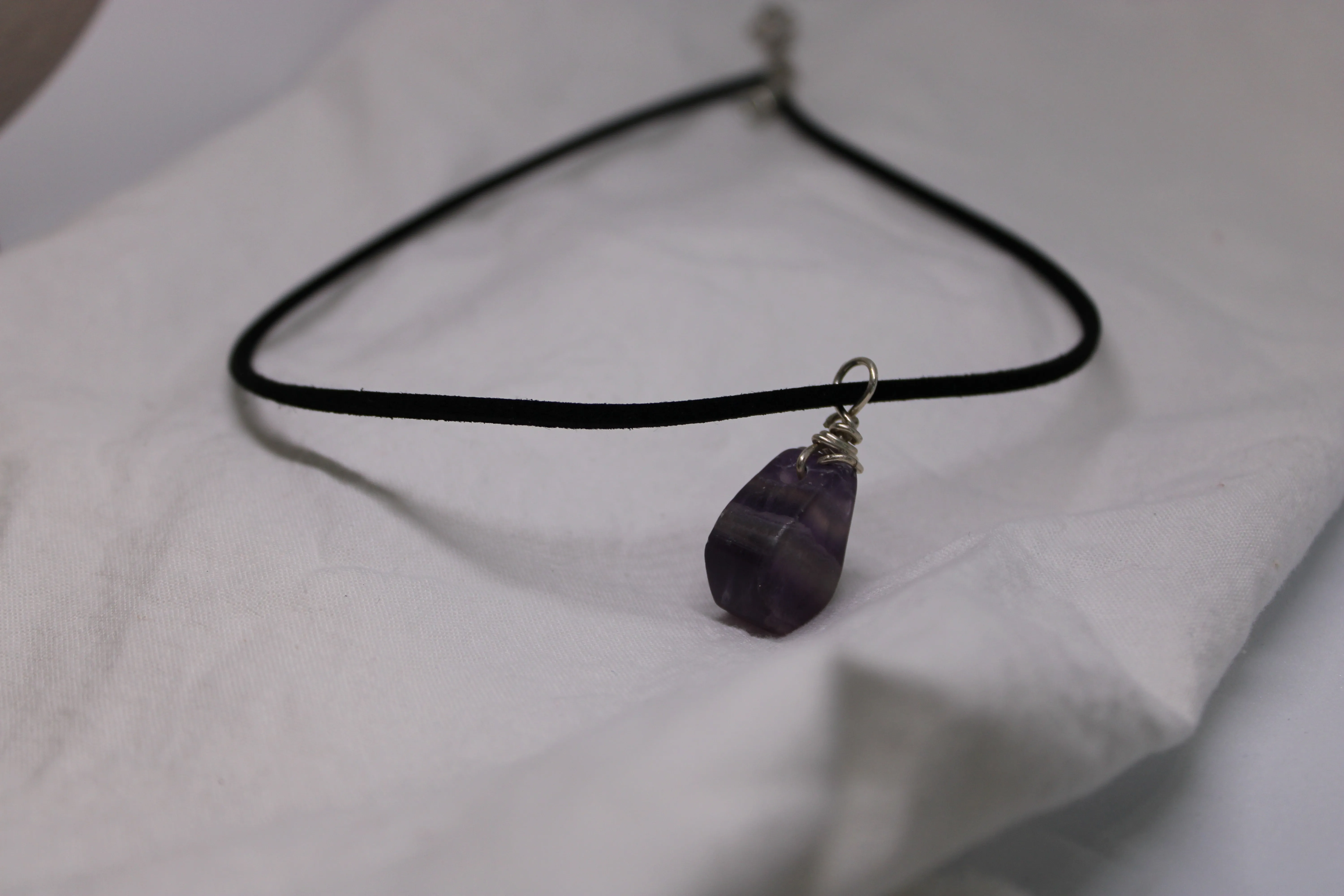 Sterling Silver Fluorite Simple Necklace Jewelry