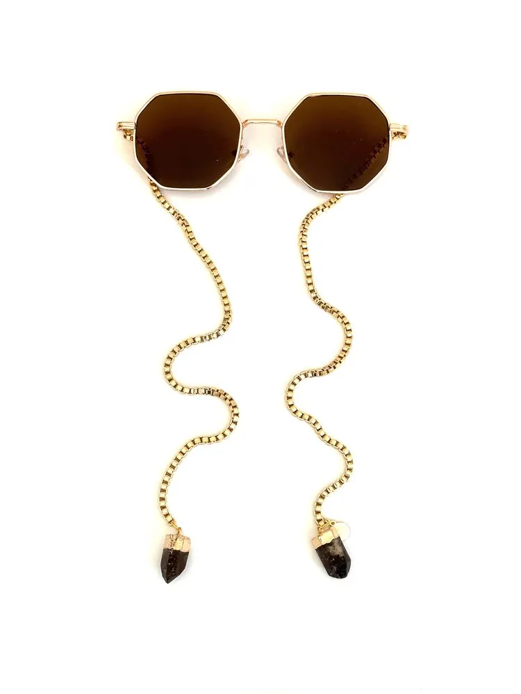 Tanja Crystal Sunglasses - Brown