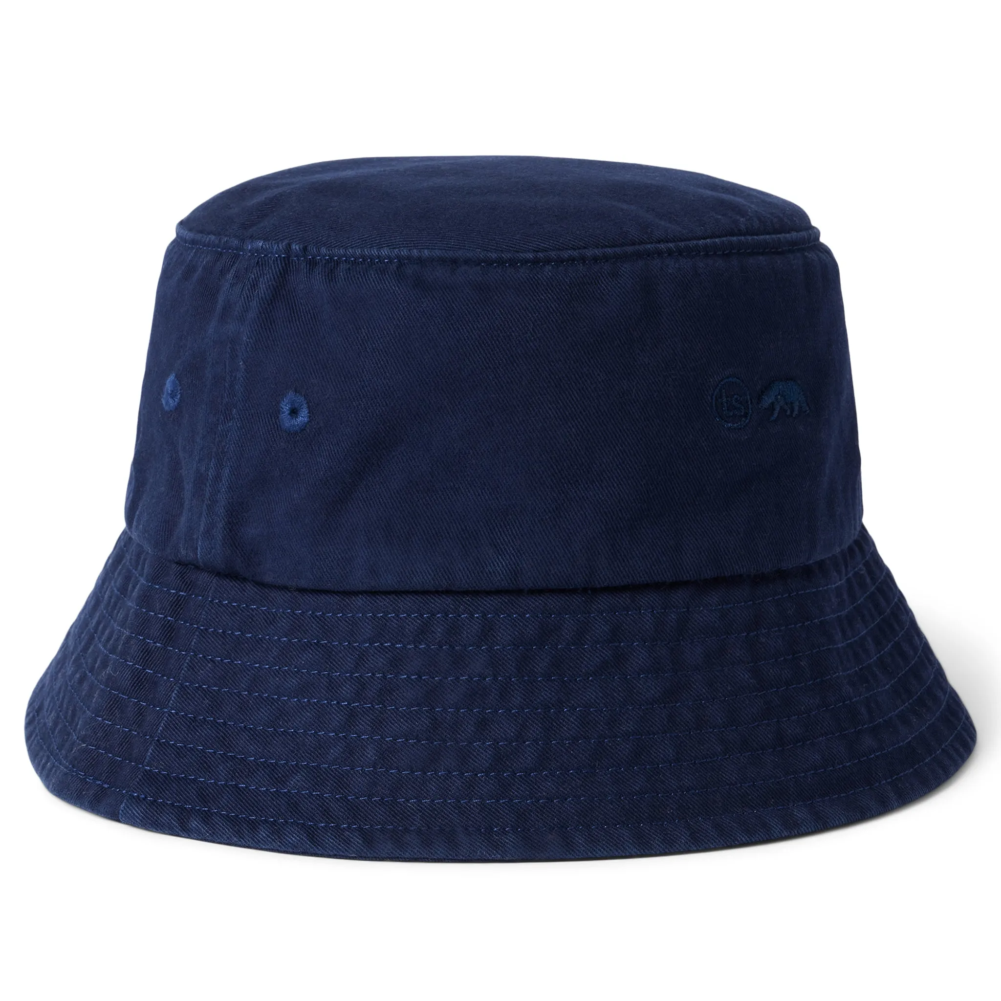 The Bucket Hat in Washed Navy Twill