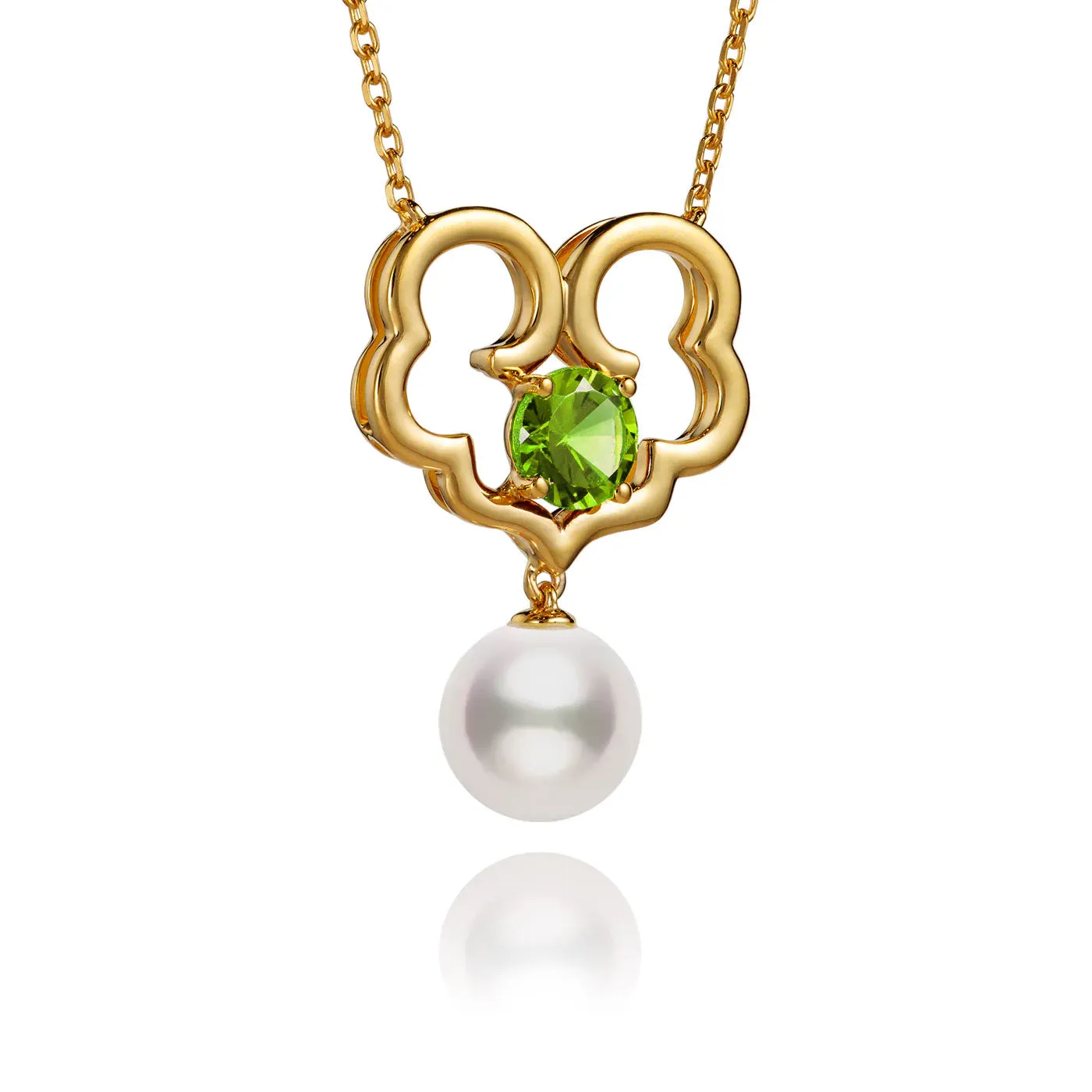 The Timeless Blessings Necklace 18kt Yellow Gold with Tsavorite