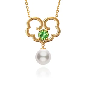 The Timeless Blessings Necklace 18kt Yellow Gold with Tsavorite