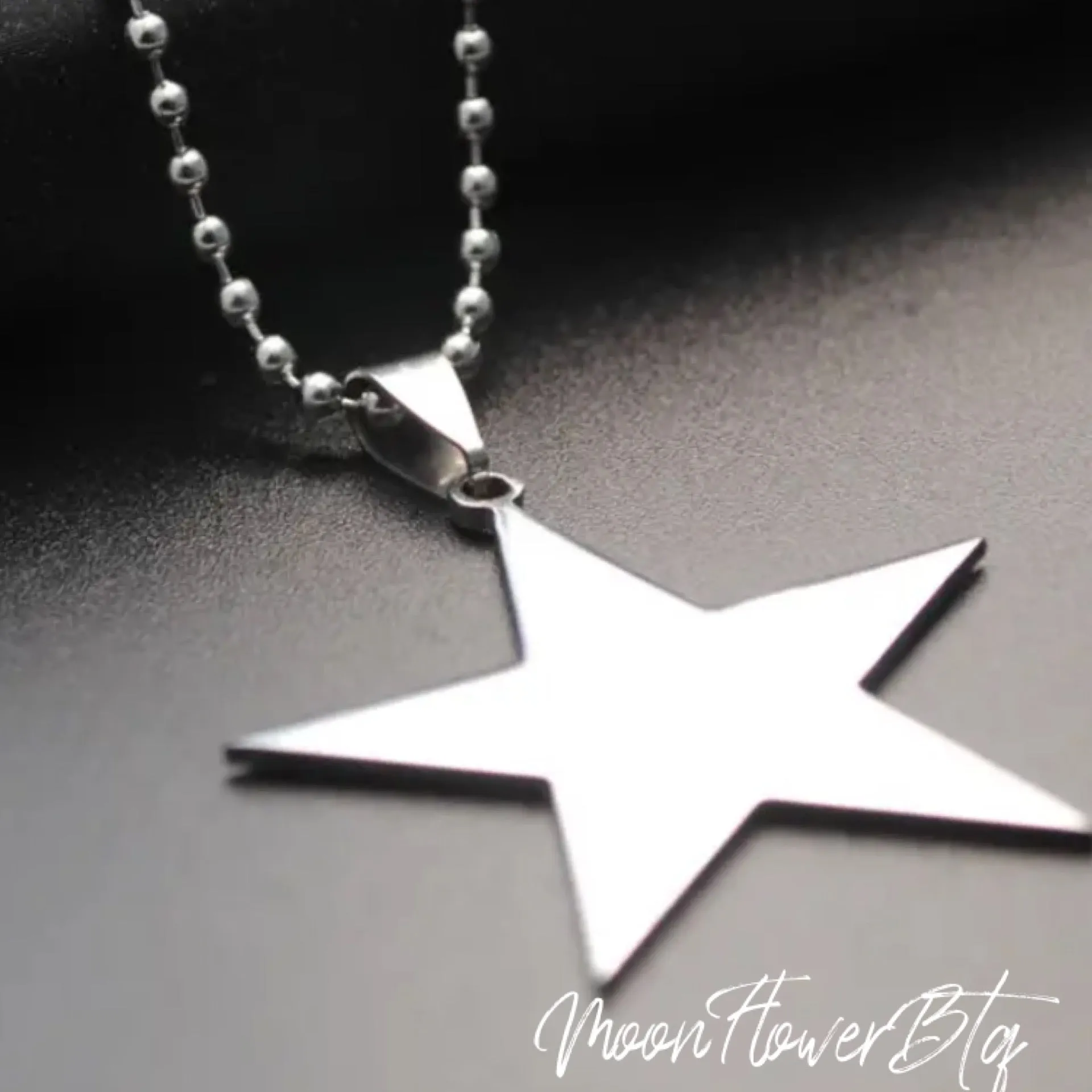 Titanium Star Pendant Necklace