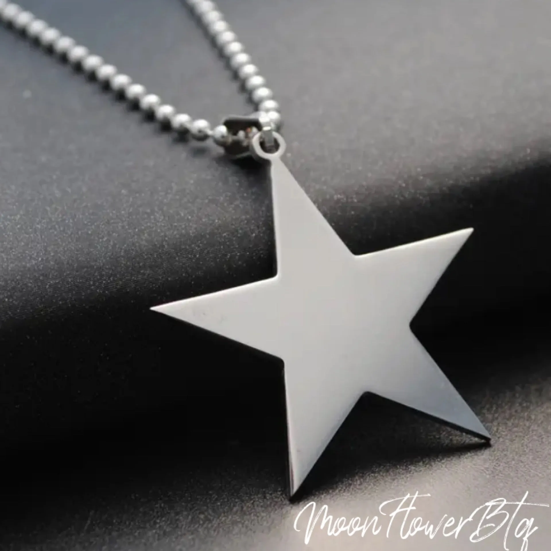 Titanium Star Pendant Necklace