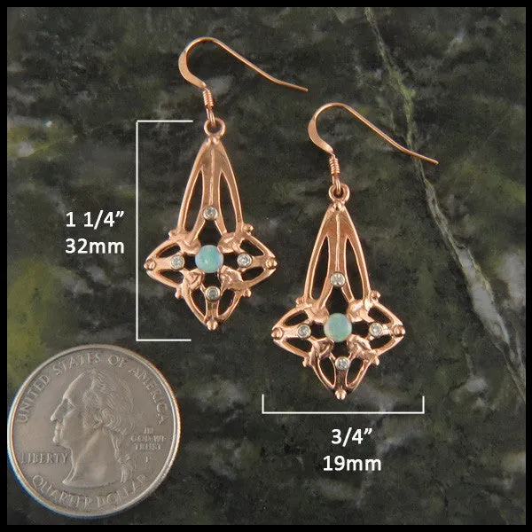 Trinity Star Set with Opals and Diamonds