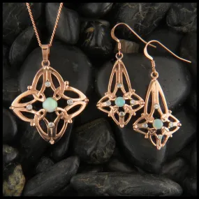 Trinity Star Set with Opals and Diamonds