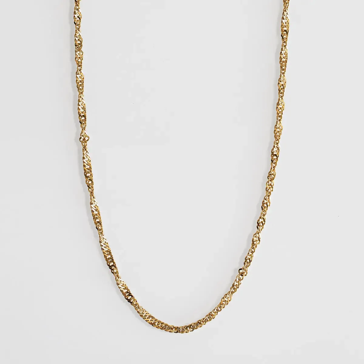 Twisted Chain Necklace Delicate