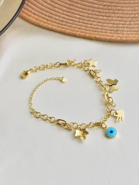 Vibes Evil Eye Charm Bracelet