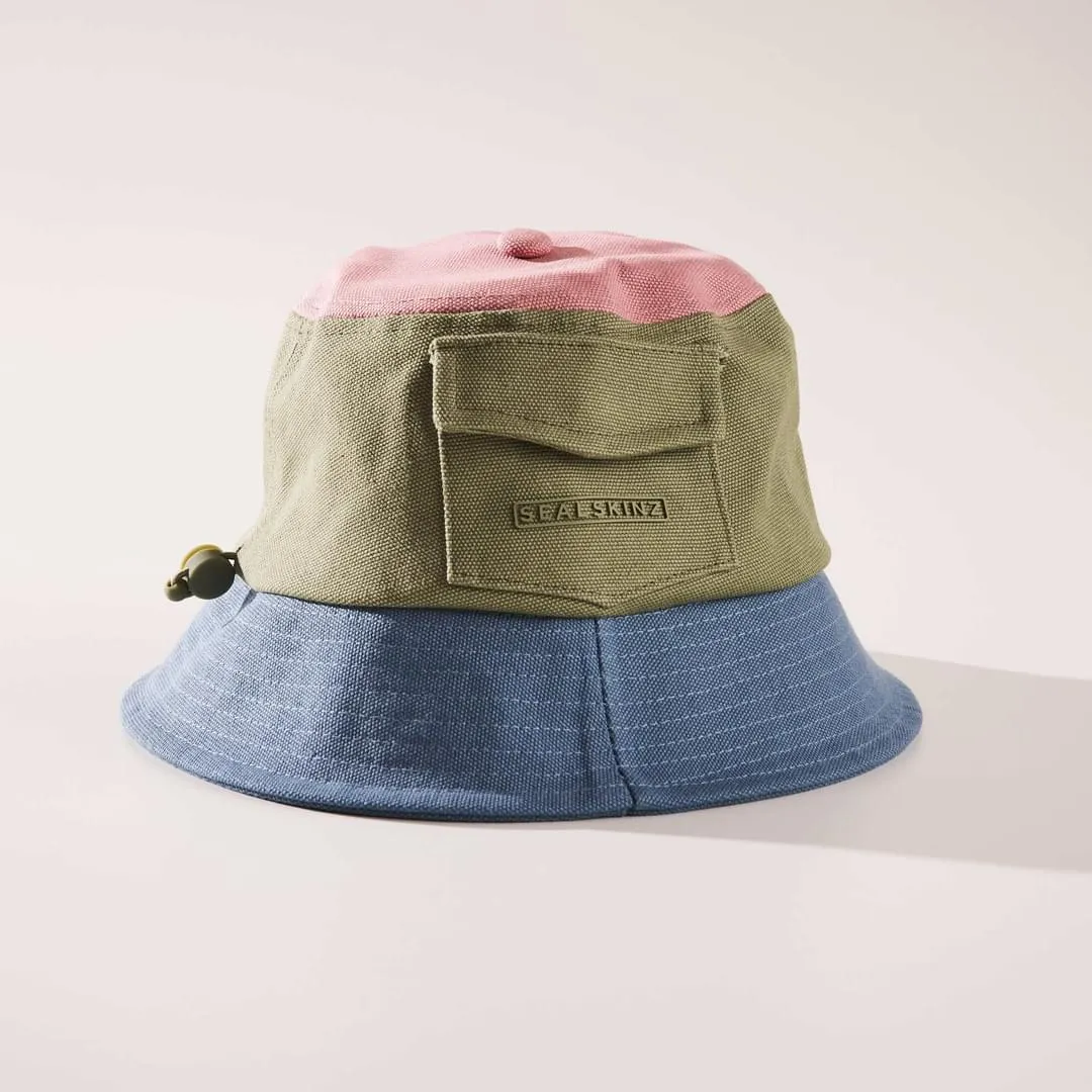 Waterproof Canvas Patch Pocket Bucket Hat