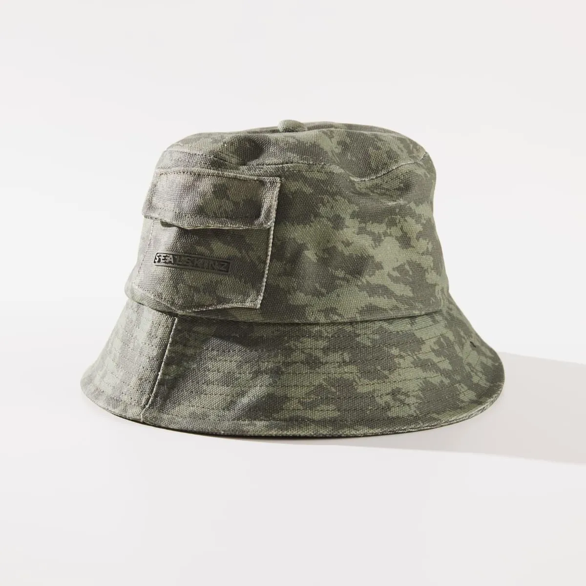 Waterproof Canvas Patch Pocket Bucket Hat